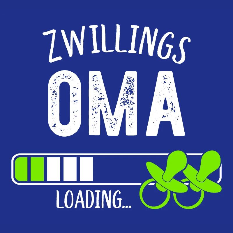 Zwillingsoma Loading Oma Großmutter Zwillinge