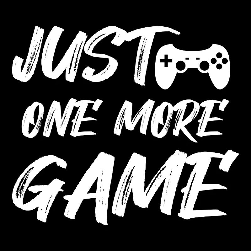 Gamer Spruch nur noch ein Spiel grunge
