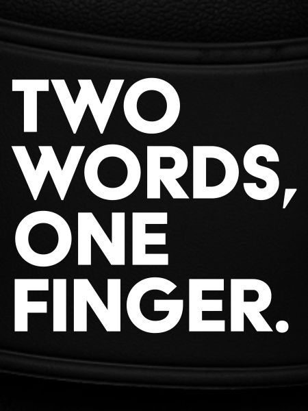 Two words one finger