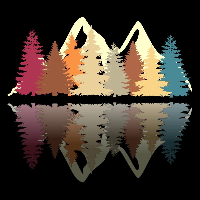 Wald am See T-shirt in retro look