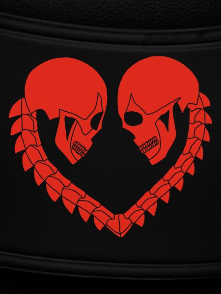 Red Skull Heart