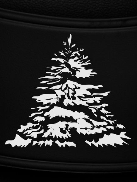 schneebedeckter Christbaum oder Tannenbaum