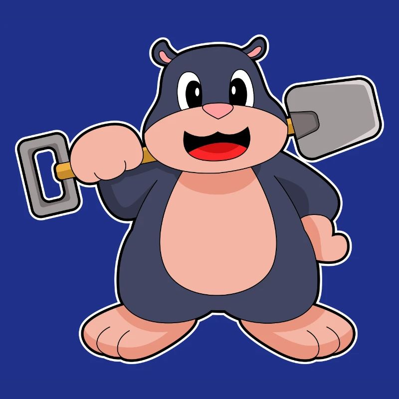 Mole Miner Shovel Mining