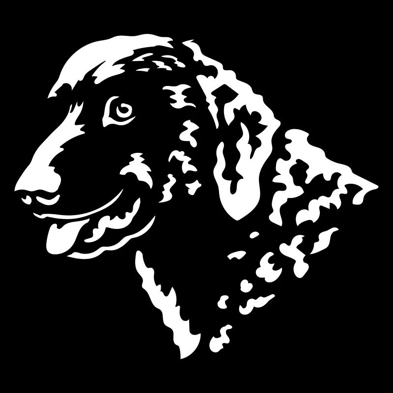 Curly-Coated Retriever Head "Black Edition"