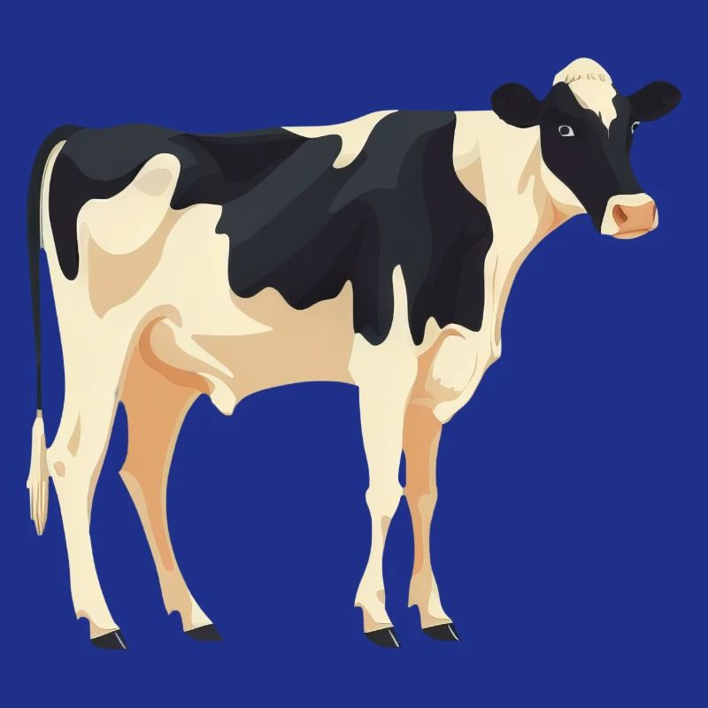 Vache debout - conception simple