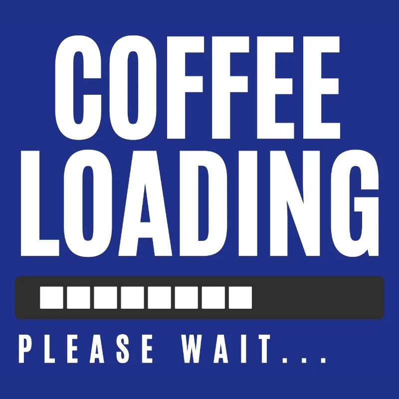 Kaffee wird geladen Bitte warten