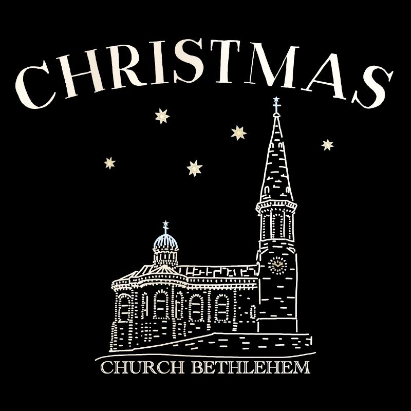 Weihnachtskirche Bethlehem Zeichnung