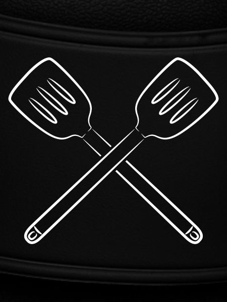 Sketch slotted spoon