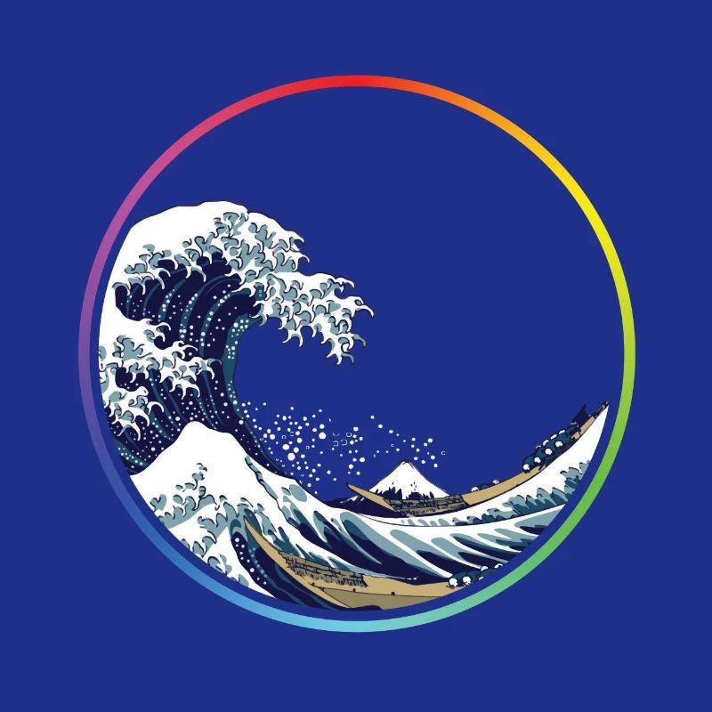 Rainbow Wave Circle
