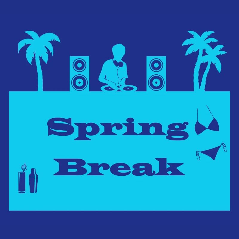 spring break bleu clair