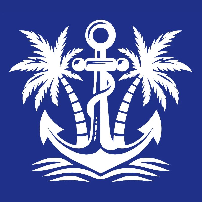 Anker mit Palmen Logo