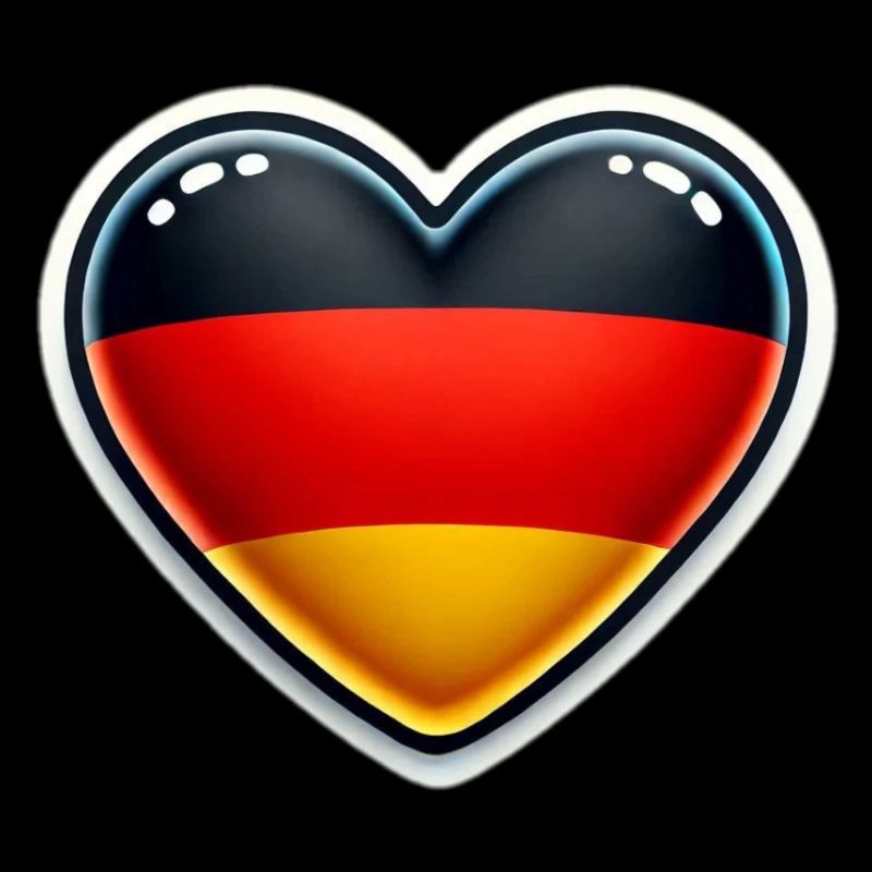 Love Germany - ideal für Aufkleber