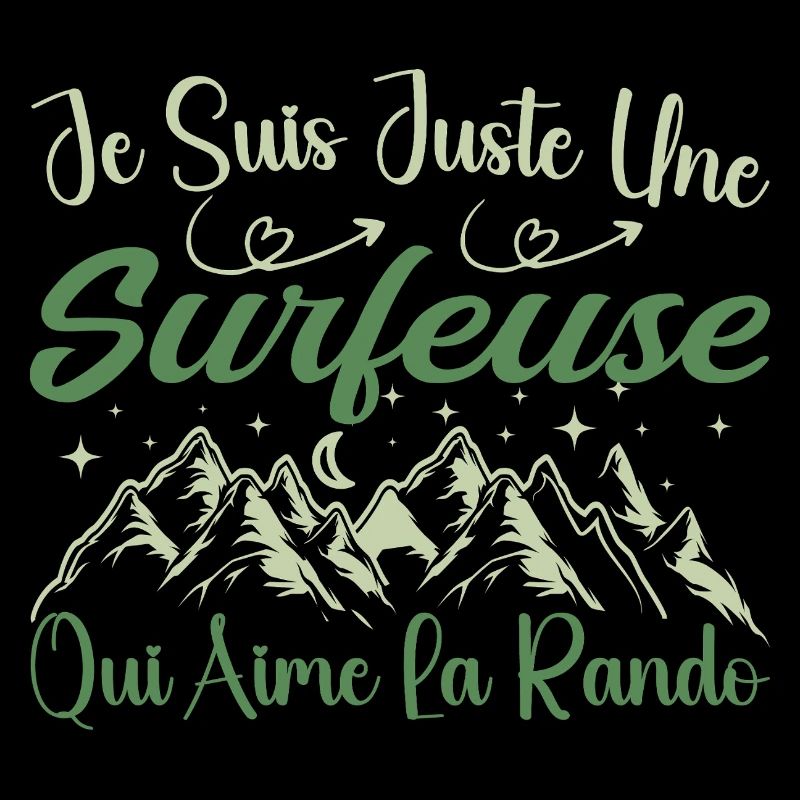 Surfeuse aventurier passionnée de Randonnée cadeau