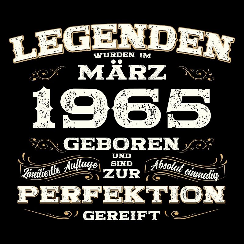 60. Geburtstag Geschenk Mann Original März 1965