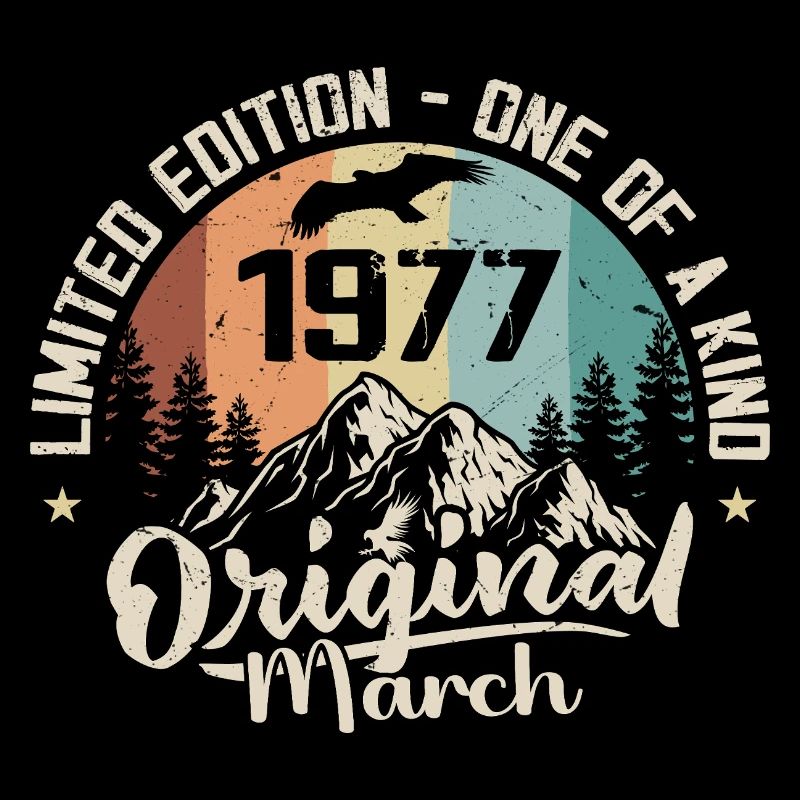 March 1977 Birthday Gift - Born in march 1977