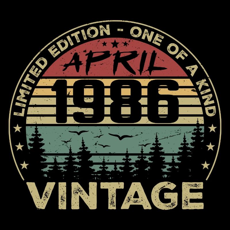 Vintage April 1986 Birthday Gift