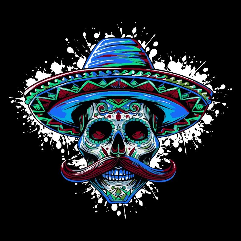 Mexican Skull Sombrero