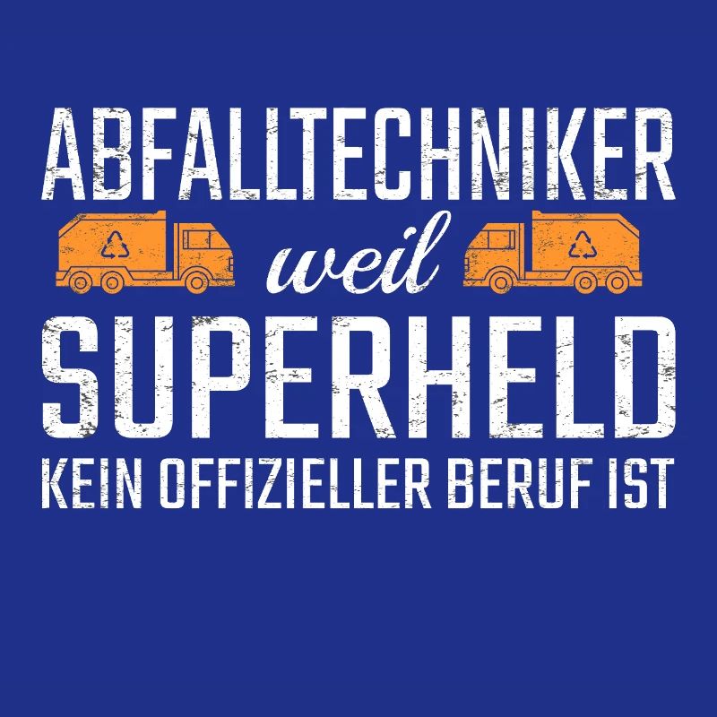 Abfalltechniker Superheld