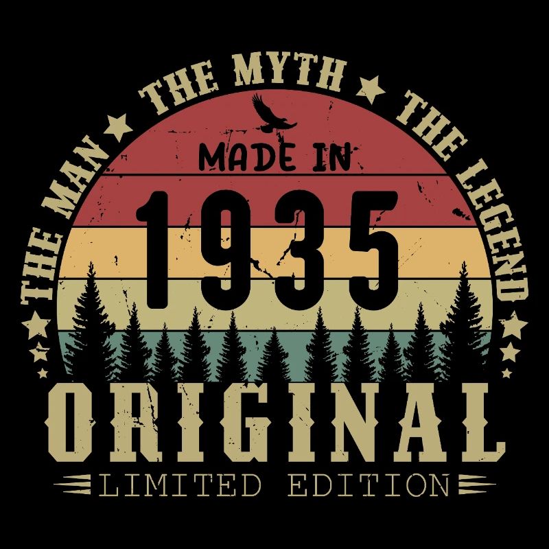 Original 90 Jahre Jubiläum 1935 Party Geschenk