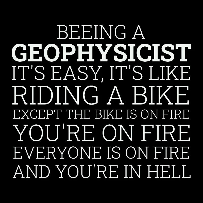 Geophysicist Riding A Bike Geophysics