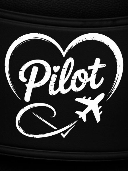 Pilot Herz Flugzeug Flugschein