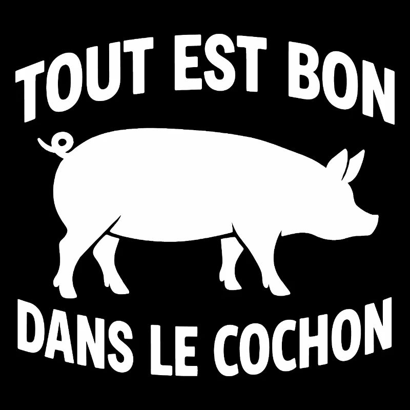 Everything is good in the pig humor cooking bbq