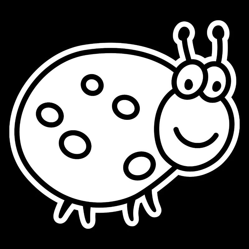 Ladybug – Cute lucky charm garden motif