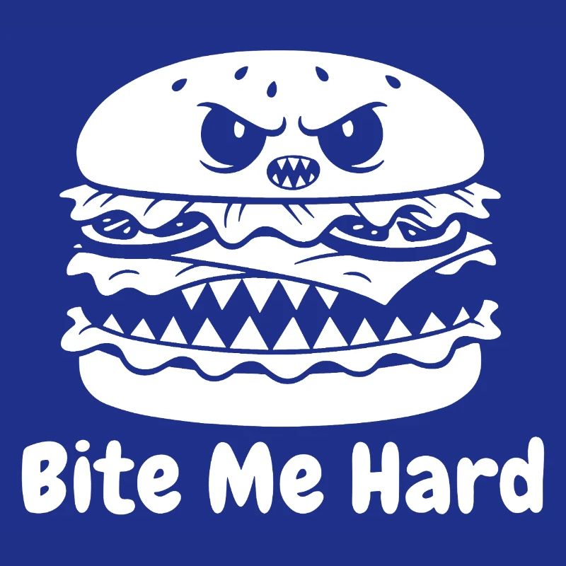 Conception de bouchée de hamburger en colère