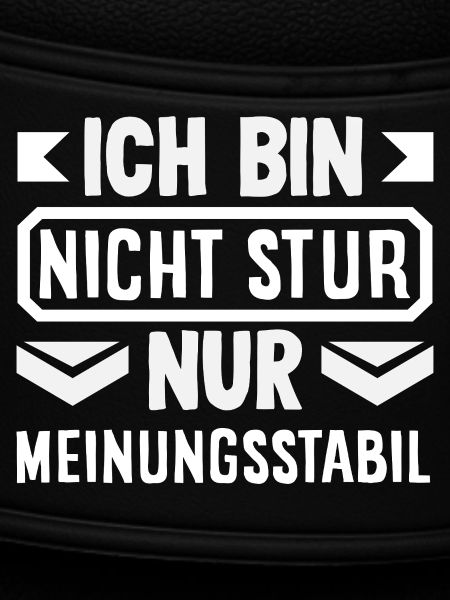 Nicht stur nur Meinungsstabil