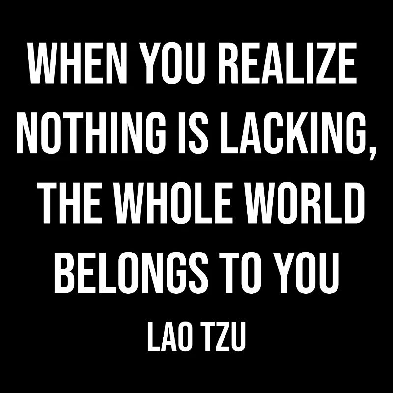Lao Tzu Realization Quote Tee