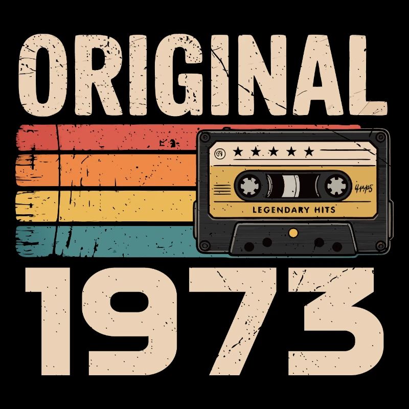 Original 1973 Vintage 1973 Rétro Anniversaire