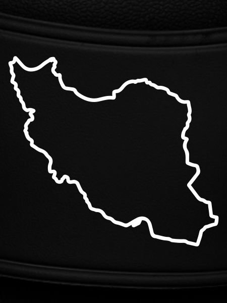 Iran Map Silhouette Persia