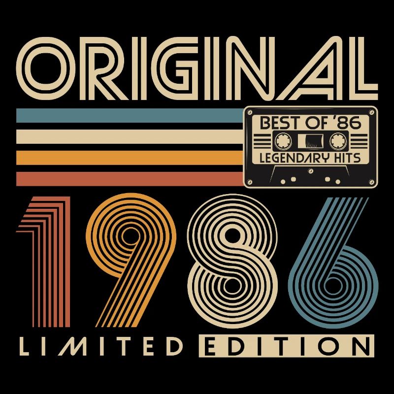 40e anniversaire Rétro Cadeau 1986