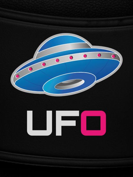 Futuristic Neon UFO