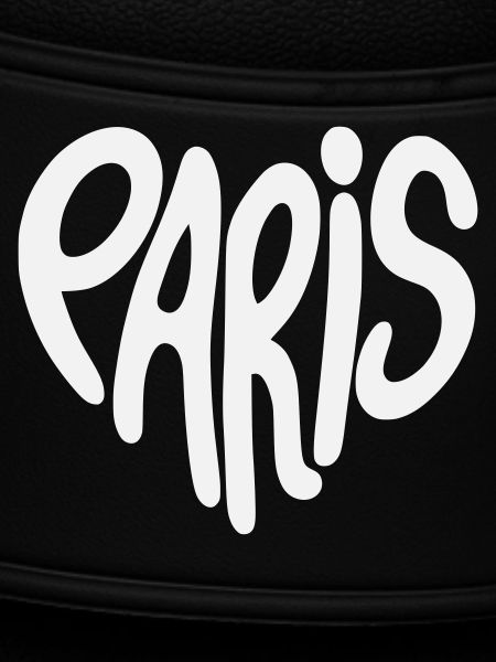 Paris Graffiti-Skript Logo herzförmig