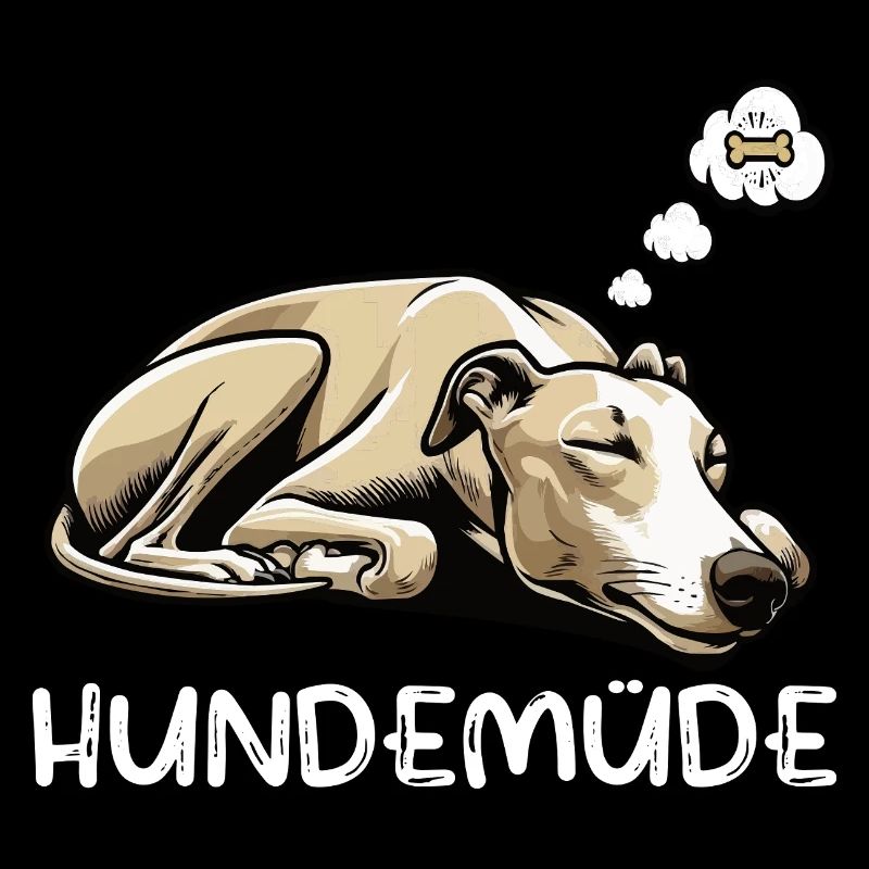Hundemüde Whippet Windhund Whippets Whippethalter