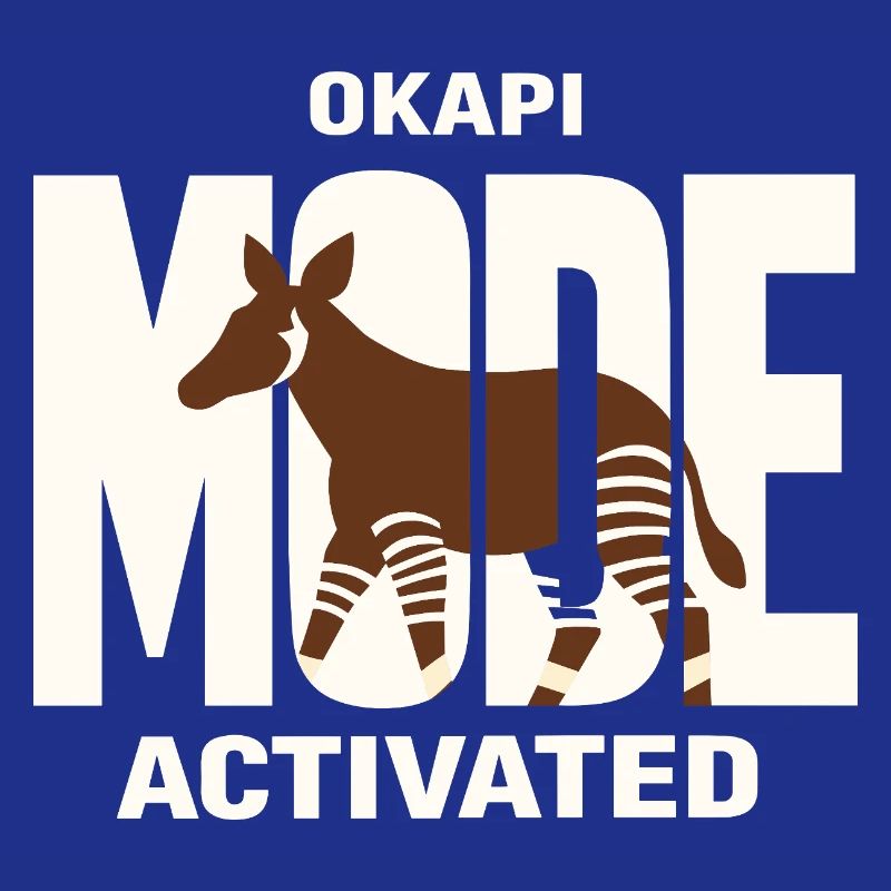 Okapi-liebhaber Okapi-tier Seltene Tierweltliebe