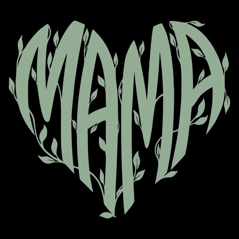 Mom Heart Nature Font
