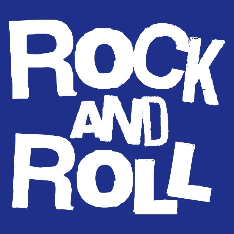 Rock and Roll Typographie Audacieuse Tee
