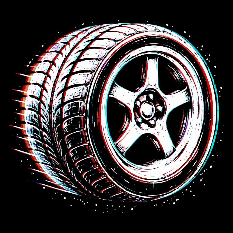 Réglage de pneus de voiture Conception du drift en sport automobile