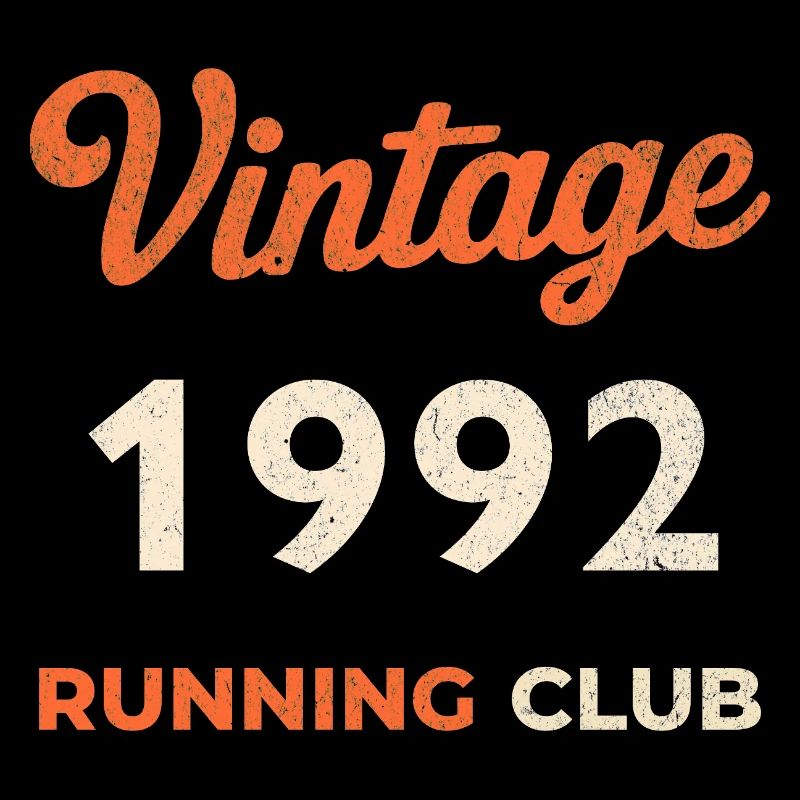 Idée de cadeau d’anniversaire vintage du club de course de course 1992