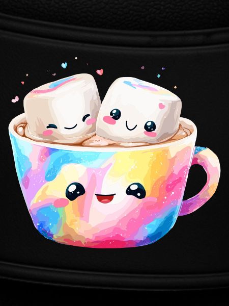 Kunterbunte Marshmallow Kaffeetasse