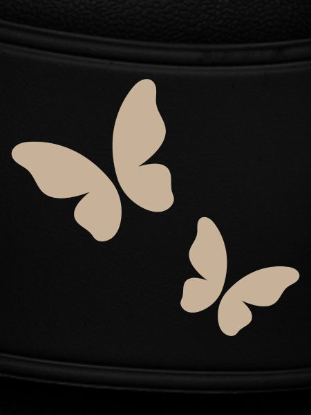 Beige Butterfly Pattern