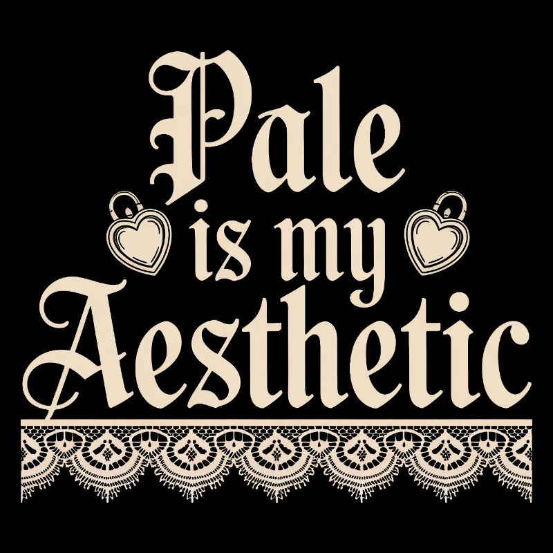 Pale Aesthetic Lace Typography
