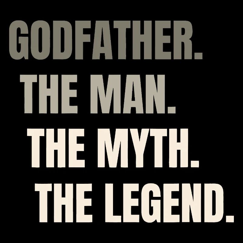 The Man Myth Legend — Bold Typography