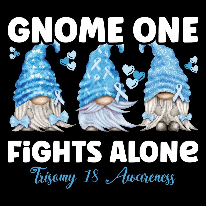 Gnome One Fighting Alone Light Blue Trisonomy 18