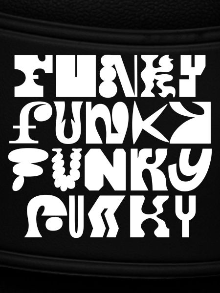 Funky Typografie-Kunst