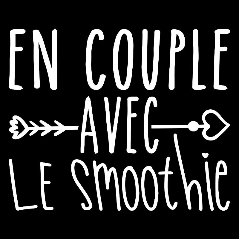 En Couple avec Smoothie, cadeau Fans de Smoothie