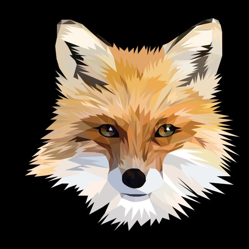Polygonaler Fuchs Kopf