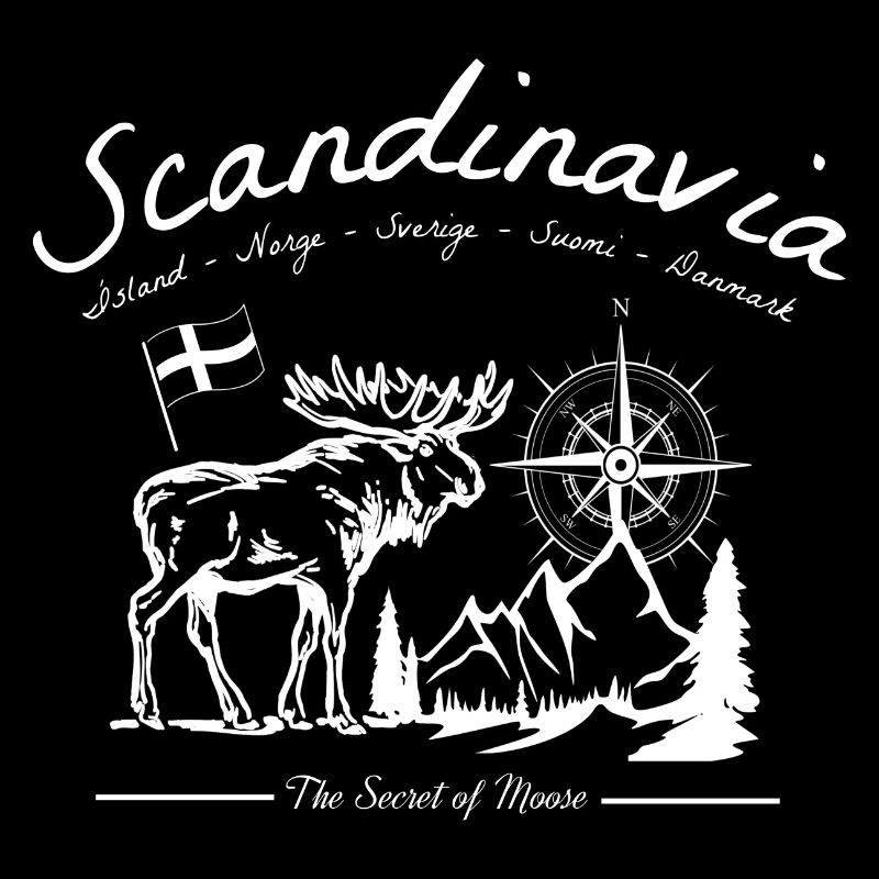 Scandinave Outdoor Adventure Drapeau Orignal